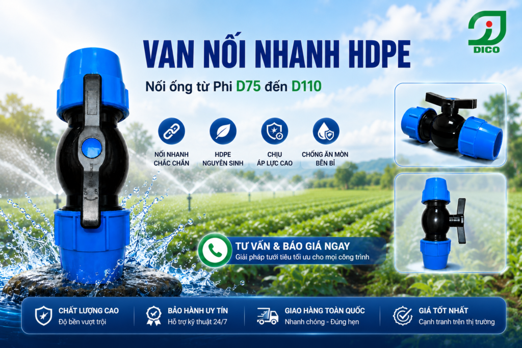 Van nối nhanh HDPE DICO
